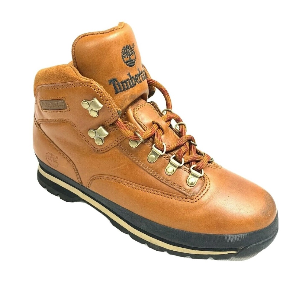 Timberland Euro Hiker Boot Leather Mesh Rust Color